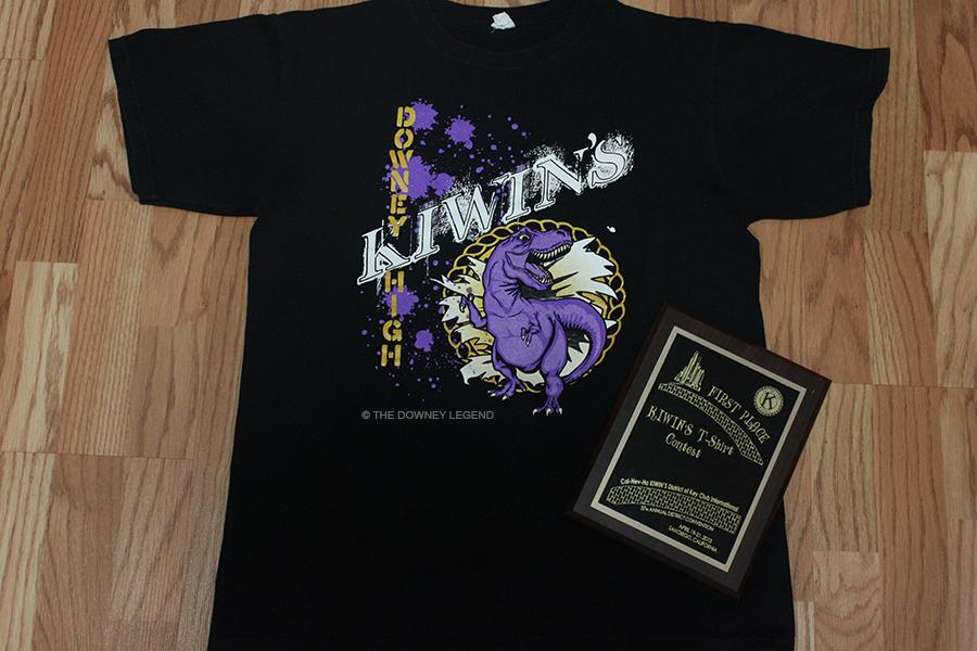 During the afternoon of April 20, KIWIN’S was awarded first place in the t-shirt contest during their District Convention at San Diego. On the following Wednesday, the participants presented the awards to the members that had not attended. 