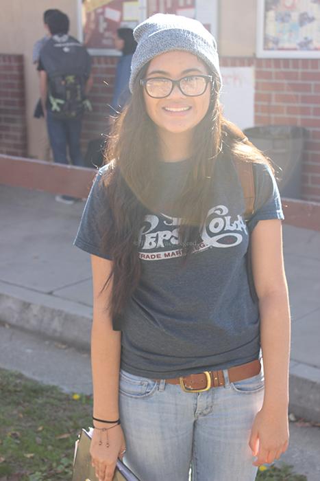 On Tues., Jan. 14, senior Jackie Tester dresses as a hipster to participate in the biannual Downey-Warren spirit week. 