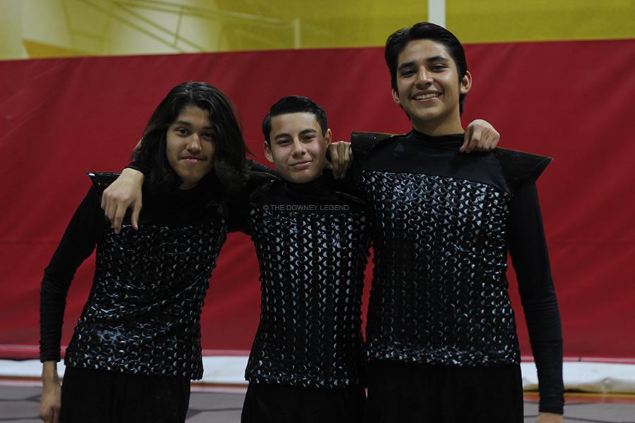 On Sun., Mar. 2, Independent Marching World group, Dark Sky Percussion, performs their show, The Hive, at the Downey High School gym. Edgar Chavez, 11, Tony Corona, 11, and Julian Rojas, 10, were the only three high school students from Downey High School that made it onto the group.