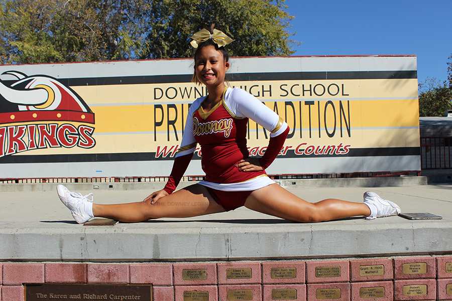 Ilianna Delgado, 11, becomes Downey High School’s first deaf cheerleader after trying out on May 16th 2014. “I was pretty nervous but I was really encouraged to dance and get used to the process,” Delgado said, “and I finally got used to it and was able to try out.” 