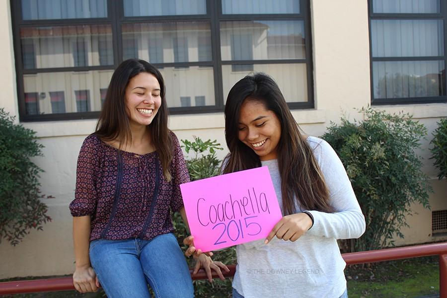 On Feb. 4, during lunch at Downey High, seniors Brianna Valencia and Bianca Vasquez talk about their plans for Coachella and how excited they are for this Spring together. “I’m looking forward to watch AC/DC perform because they’re legend,” Valencia said. “They haven’t performed in over a year.”