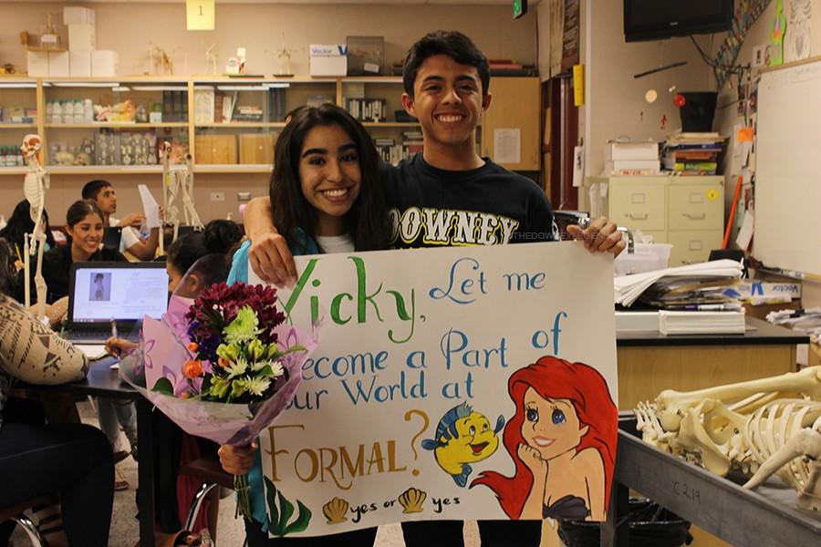 On Jan. 20, David Flores asked his closest friend from track to winter formal. “I thought it was about time I asked her,” Flores said.	