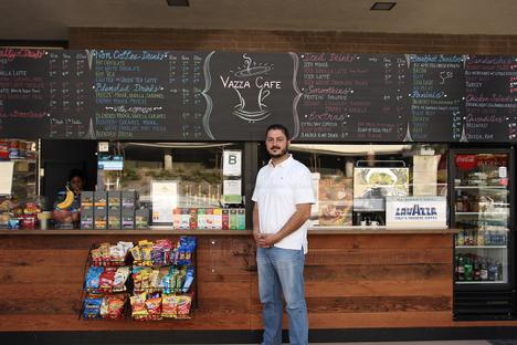 Vazza Cafe’s owner, George Zoumberakis, has opened Vazza in four other locations in Bellflower and Lynwood. Mr. and Mrs. Zoumberakis built their company from scratch straight out of pocket to ensure quality value. 
