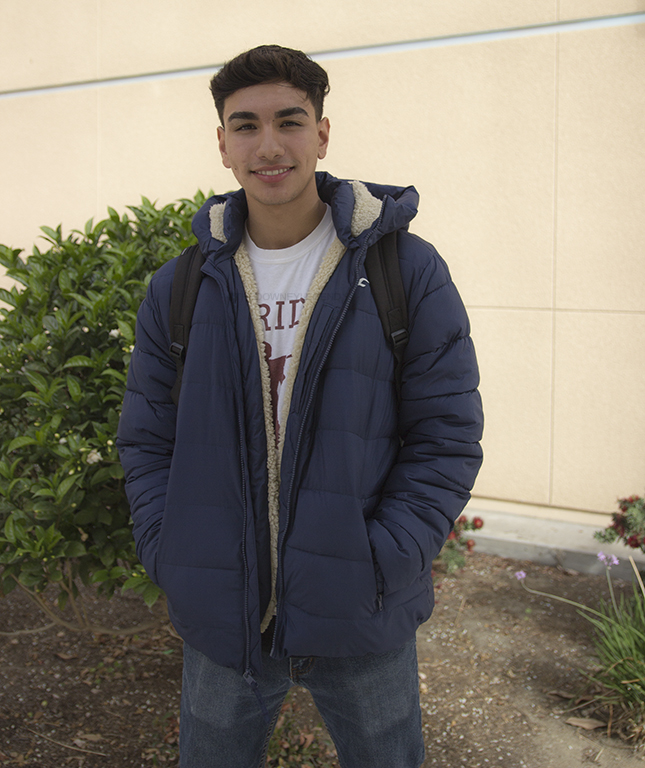 A blue Hollister winter coat was given to Eddie Amato, 12, from Tristan Yepez, 12, because Yepez was challenged to prank someone on Halloween to earn the brands gear. “They threw a pie to my face and then pushed me into Tristan’s pool.” Amato said. “It was super freezing man, but, hey, this coat is warm and [very] stylish.” 