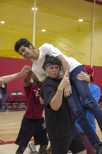 After winning a match for his team, Andrick Valdez, 10, was rushed after winning as an underdog and was greeted with cheers from all teams during Downey High School’s Dodgeball Tournament. “ [After winning] I let out a victory scream while the crowd was also screaming and before I knew it people started crowding me and picking me up,” Valdez said. “I almost passed out but didn’t. My team was proud and so was I and even tho we lost the tournament, we didn’t come in last. I am proud to be a member of team Quacktape!”