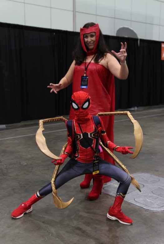 Starting her son young, Heather Davis, and her son, Dante Davis, recently started participating in cosplay, with inspiration from the famous comics of Marvel. Making props for the outfit of Iron spider, Davis states, “I always loved dressing up, if I have any excuse to get all dolled up I will,” Heather stated. “Figuring out how to make it was easy and now we have the bug for Comic-Con. Coming all the way from San Diego to be here at LA Comic-Con”