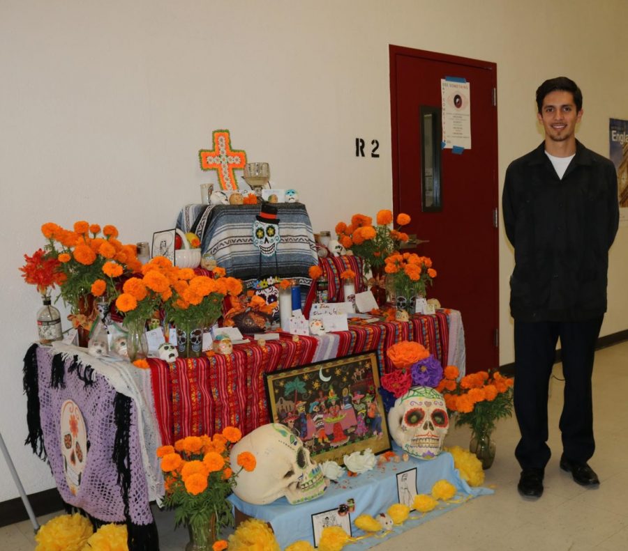 Wanting to influence the youth of Downey High School, Mr. Vazquez, Spanish teacher, wants to expose the Latino community of the Mexican culture-Dia de Los Muertos, by having his students participate in the ofrenda. “The alter gives individuals the chance to reflect on those whom they lost, and because of very little exposure I hope to give individuals a chance to know why the Mexican culture does an ofrenda,” Vazquez stated, “Dia de Los Muertos is more than just a holiday, but more as a 3D version of a family album.”  
