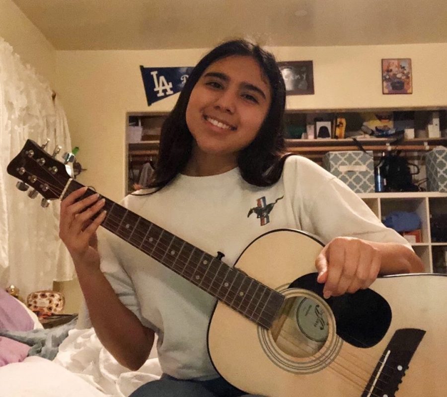 Many people have started learning to play a new instrument, including Amy Echegoyen, 11. “A new hobby I started during quarantine is learning how to play guitar. It has helped me by distracting myself and making me stay at home easier. I’m hoping to get really good [at playing] to surprise my family.” 
