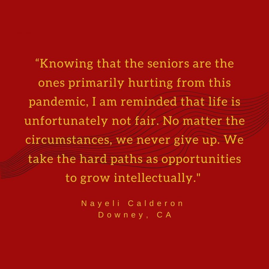 Nayeli Calderon delivers a message of optimism to those hurting during this pandemic. 