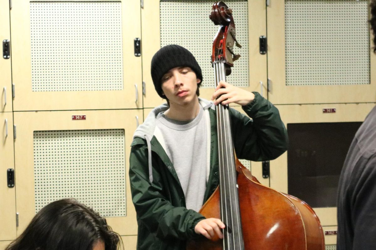 Spending one to three hours practicing bass for competition, Manuel Rodriguez, 11, reveals the secret to improving his skills. “Confidence and skill are two halves of each other, you can’t be overconfident and play bad or play good with no intention.” Stated Rodriguez. “ For me, confidence was a big part of growth as a musician and once I figured out how to use it my skill rapidly increased.”
